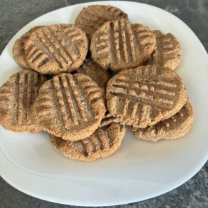 Dviejų ingredientų sausainiai iš bananų ir migdolų