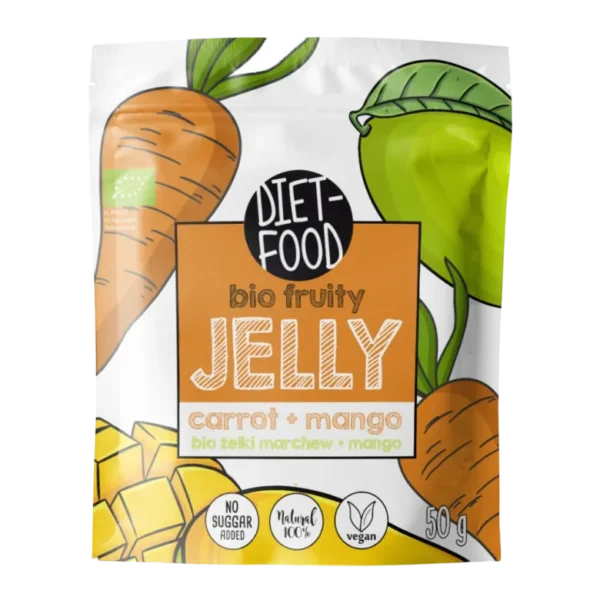 Morkų ir mangų juostelės pagamintos iš natūralių ingredientų | Diet-food