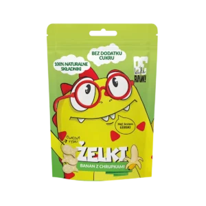 Bananų guminukai su ryžių traškučiais skirti vaikams, be pridėtinio cukraus