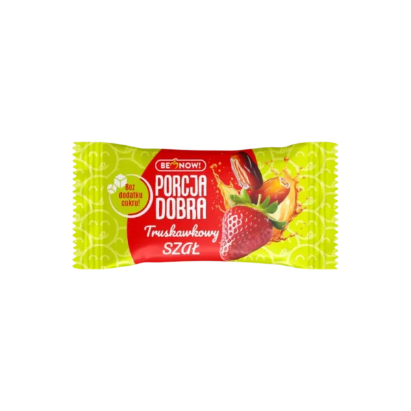 Datulių ir braškių kasnelis be pridėtinio cukraus, pagamintas tik iš 3 ingredientų.