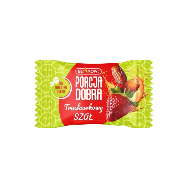 Datulių ir braškių užkandis, pagamintas tik iš 3 natūralių ingredientų, be pridėtinio cukraus