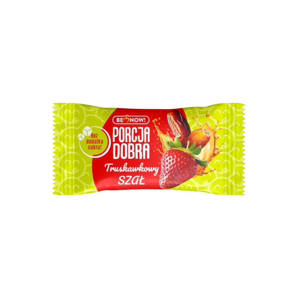 Datulių ir braškių kasnelis be pridėtinio cukraus, pagamintas tik iš 3 ingredientų.