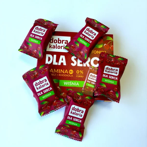 Mini batonėliai su vyšniomis be pridėtinio cukraus ir saldiklių. Pagaminti tik iš natūralių ingredientų