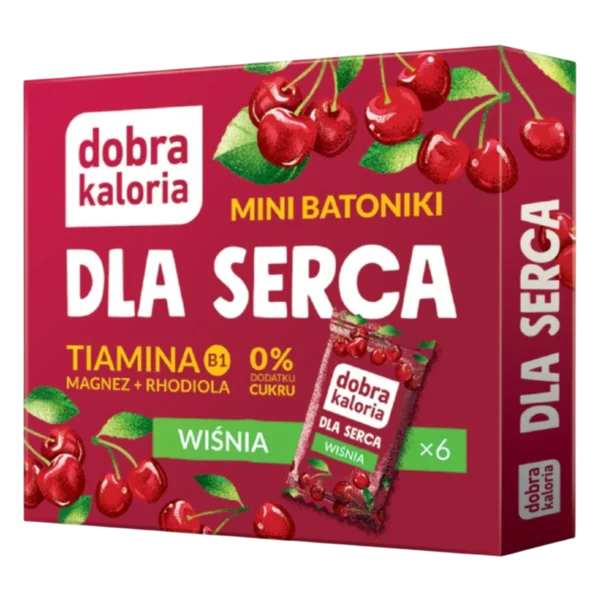 Dobra Kaloria - riešutų batonėliai su vyšniomis, be pridėtinio cukraus ir konservantų. Pagaminti tik iš natūralių ingredientų