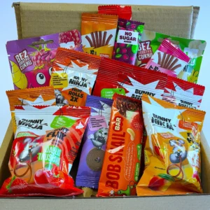 Vaikiskas uzkandziu rinkinys. Visi uzkandziai pagaminti is naturaliu ingredientu ir be pridetinio cukraus