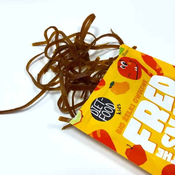 Diet food obuoliu ir mangu juosteles vaikams be pridetinio cukraus