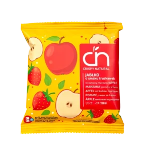 Braškių skonio obulių traškučiai "Crispy Natural" Be pridėtinio cukraus