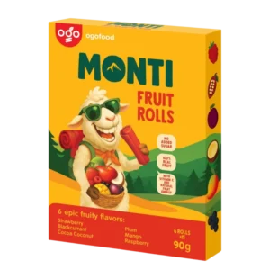 Įvairių skonių vaisių juostelės