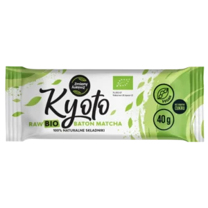 Natūralus, augalinės kilmės matcha batonėlis su riešutais ir sėklomis