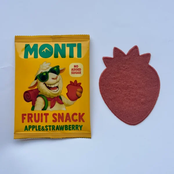 Natūralus užkandis su braškėmis, puikiai tinkantis vaikams