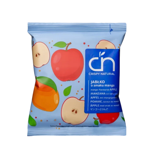 100% naturalus obuoliu ir mangu traskuciai, be pridetinio cukraus