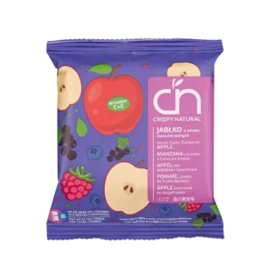 obuoliu traskučiai su misko uogomis, be pridetinio cukraus, pagaminta tik is naturaliu ingredientu