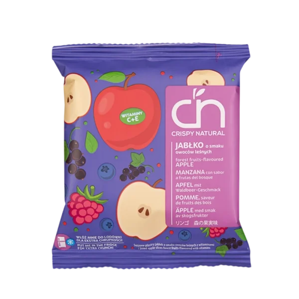 obuoliu traskučiai su misko uogomis, be pridetinio cukraus, pagaminta tik is naturaliu ingredientu