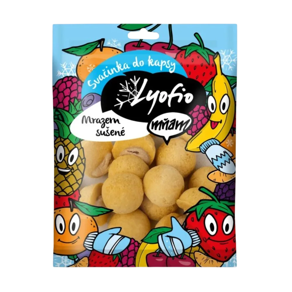 Natūralus užkandis iš dviejų ingredientų - anakardžių riešutų ir mangų. Be pridėtinio cukraus ir konservantų.