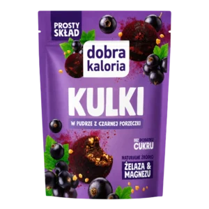 Datulių rutuliukai su juodaisiais serbentais. Pagaminti be pridėtinio cukraus ir saldiklių