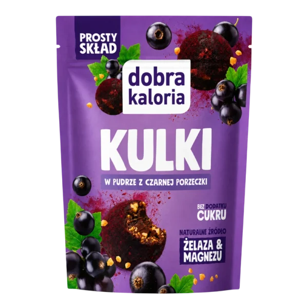Datulių rutuliukai su juodaisiais serbentais. Pagaminti be pridėtinio cukraus ir saldiklių