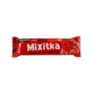 Batonėlis su liofilizuotomis braškėmis „Mixit“ (27 g)