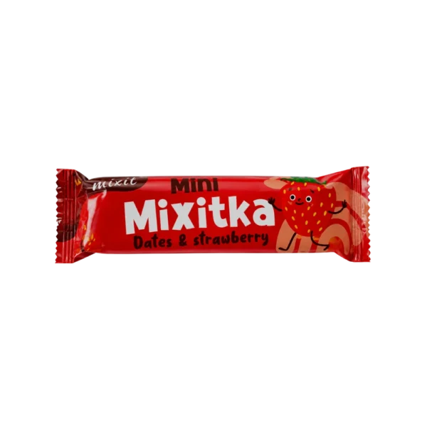 Batonėlis su liofilizuotomis braškėmis „Mixit“ (27 g)